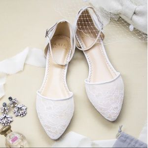 Kate Whitcomb Emma Ivory Ballet Bridal Flats